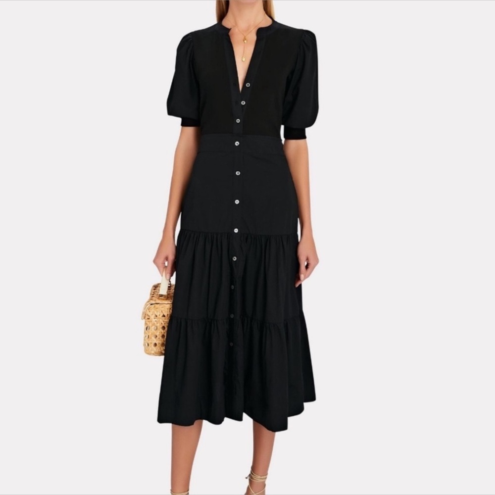 Veronica Beard Black Davenport Dress Size XL